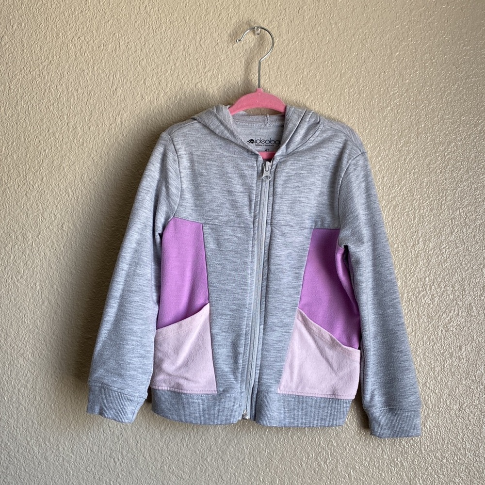 5/$15 Ideology Zip Up Girls Size 4T